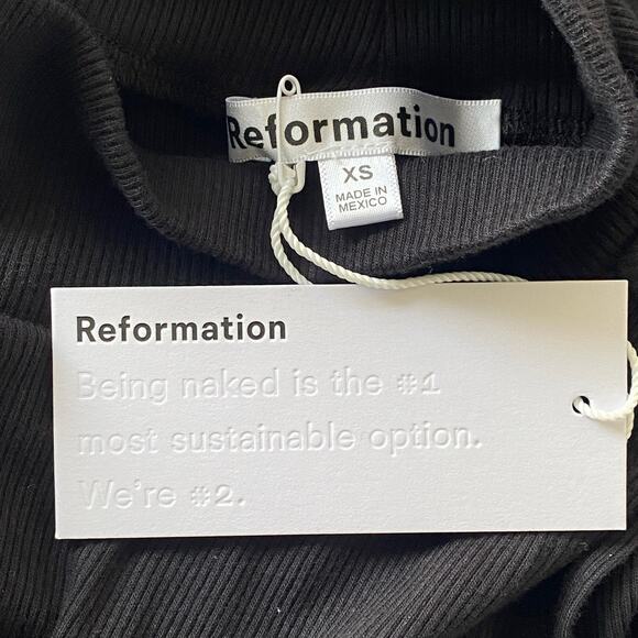Reformation Sai Dress Black - Picture 12 of 13